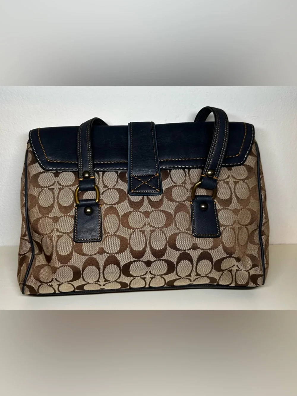 COACH 2004 Fall Special Edition Denim Suede Bag